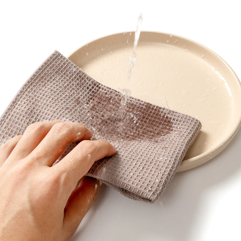 Waffle-Weave Cotton Tea Towels