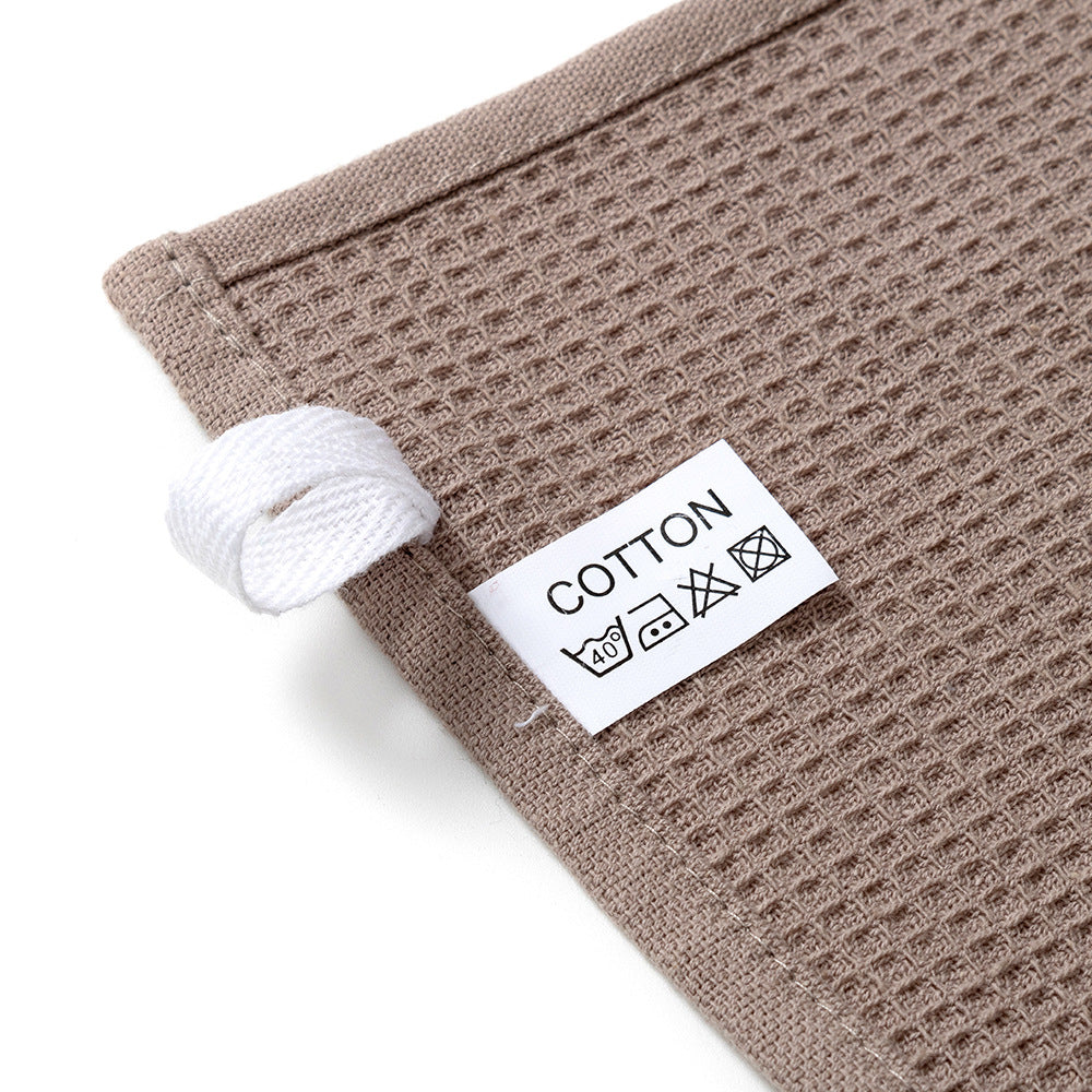 Waffle-Weave Cotton Tea Towels