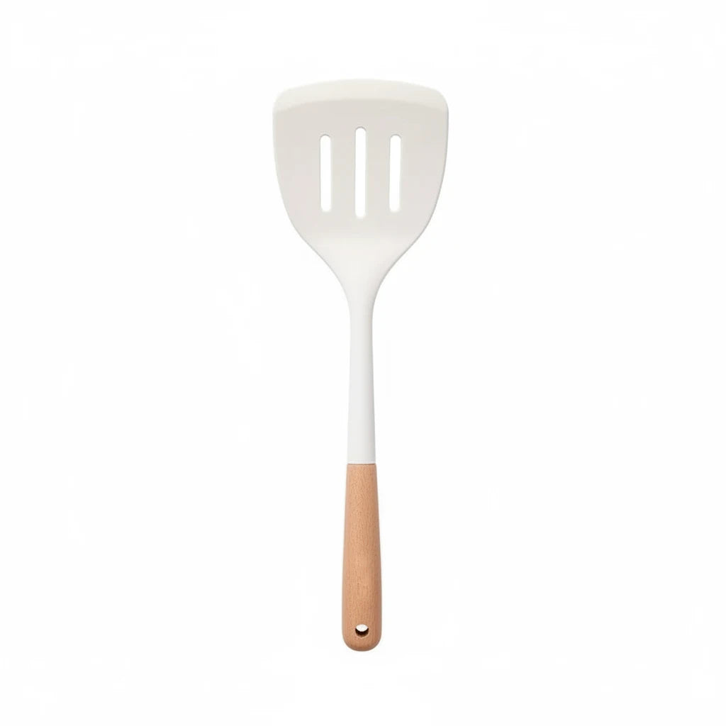 Wooden Handle Silicone Cooking Utensils