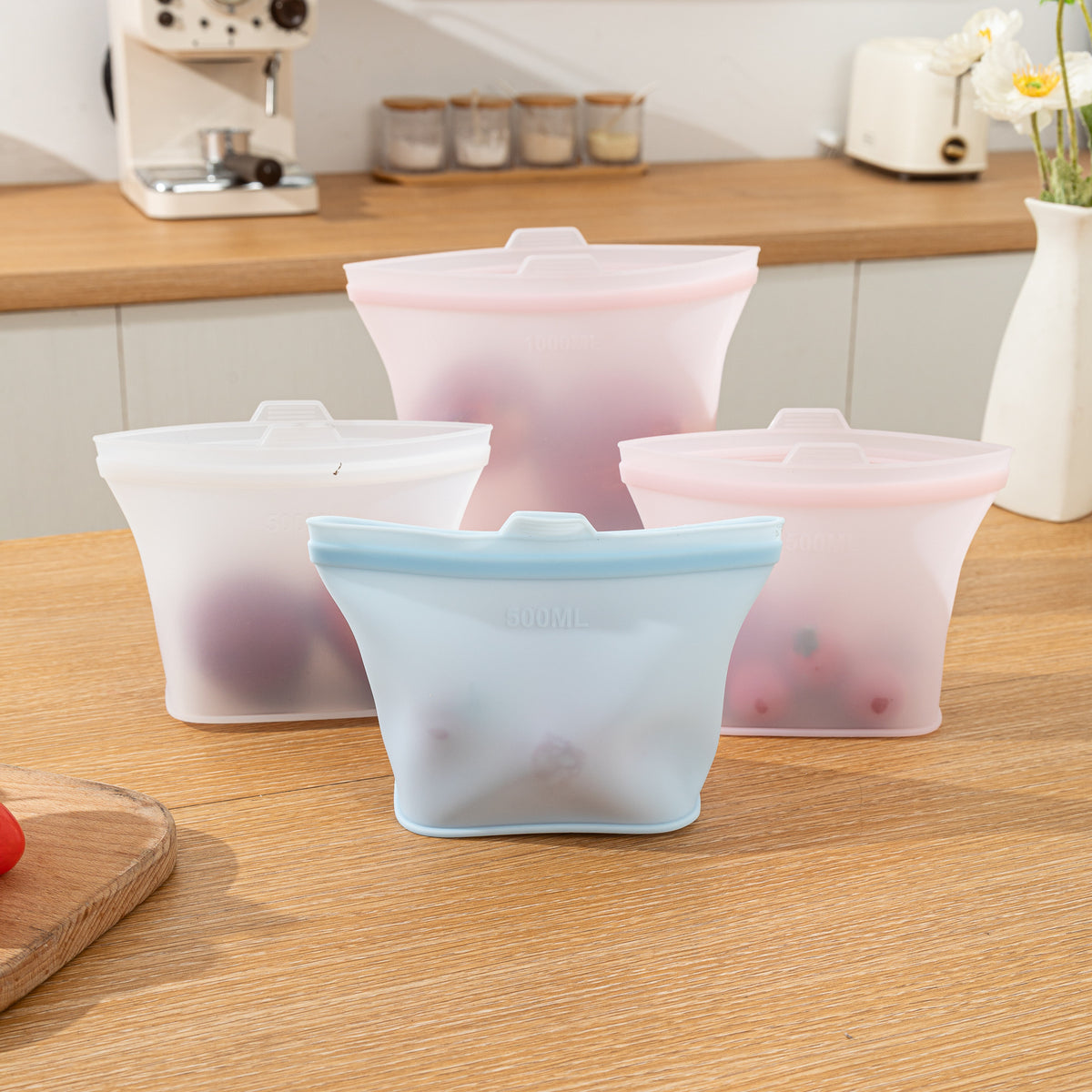 Self-Standing Silicone Food Storage Bag